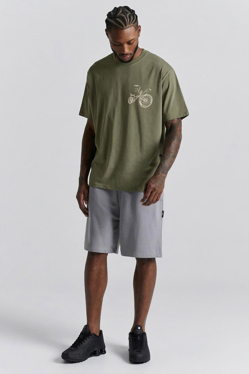Camiseta Compton Oversized Lowbike Legacy Verde Militar