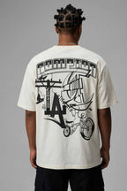 Camiseta Compton Oversized Lowbike Legacy Off White