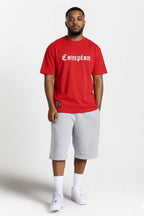 Camiseta Compton Oversized New Logo Furtacor Vermelha