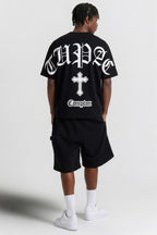 Camiseta Compton Oversized Tupac Preta