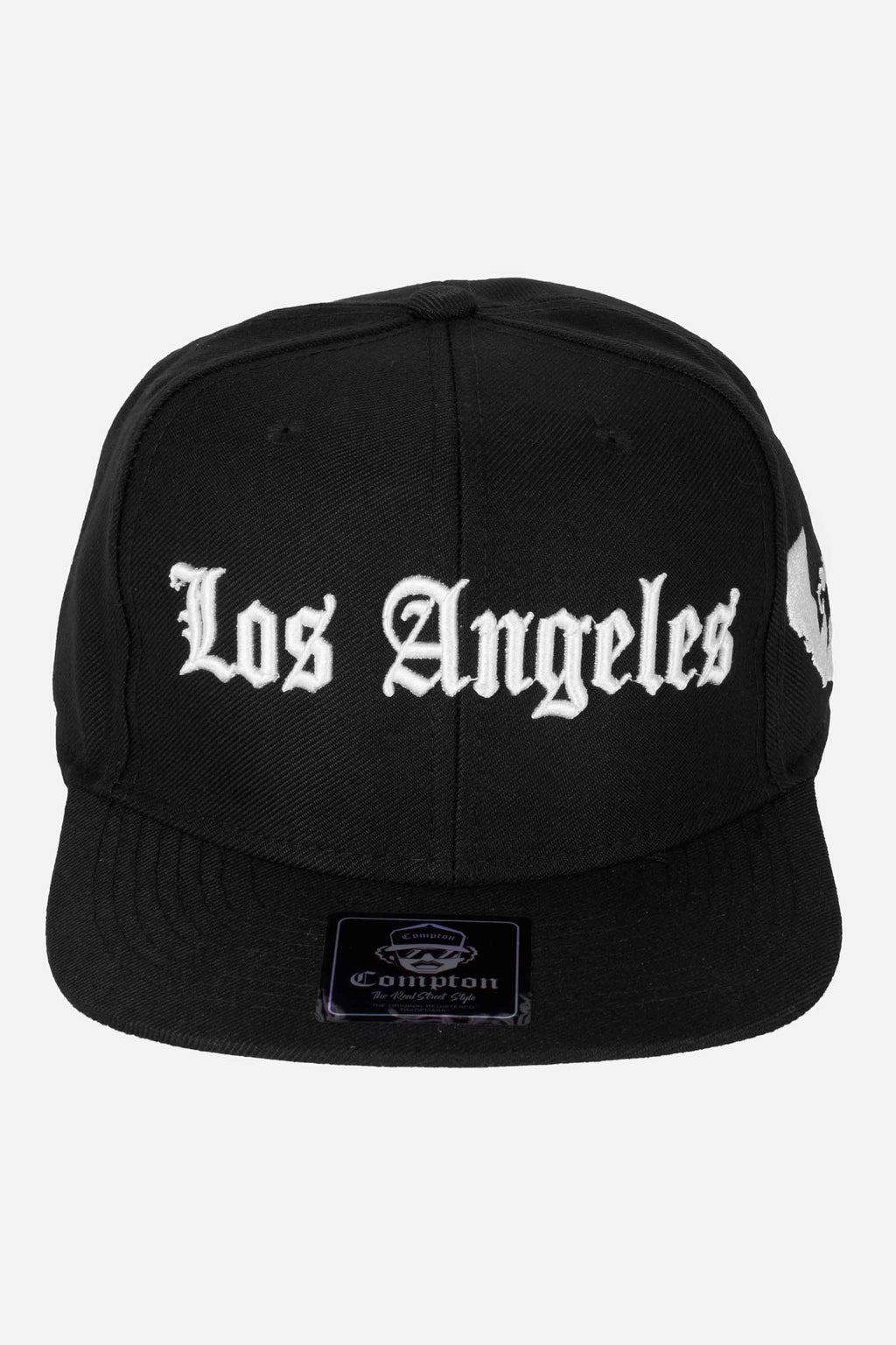 Boné Compton Aba Reta Los Angeles California Preto