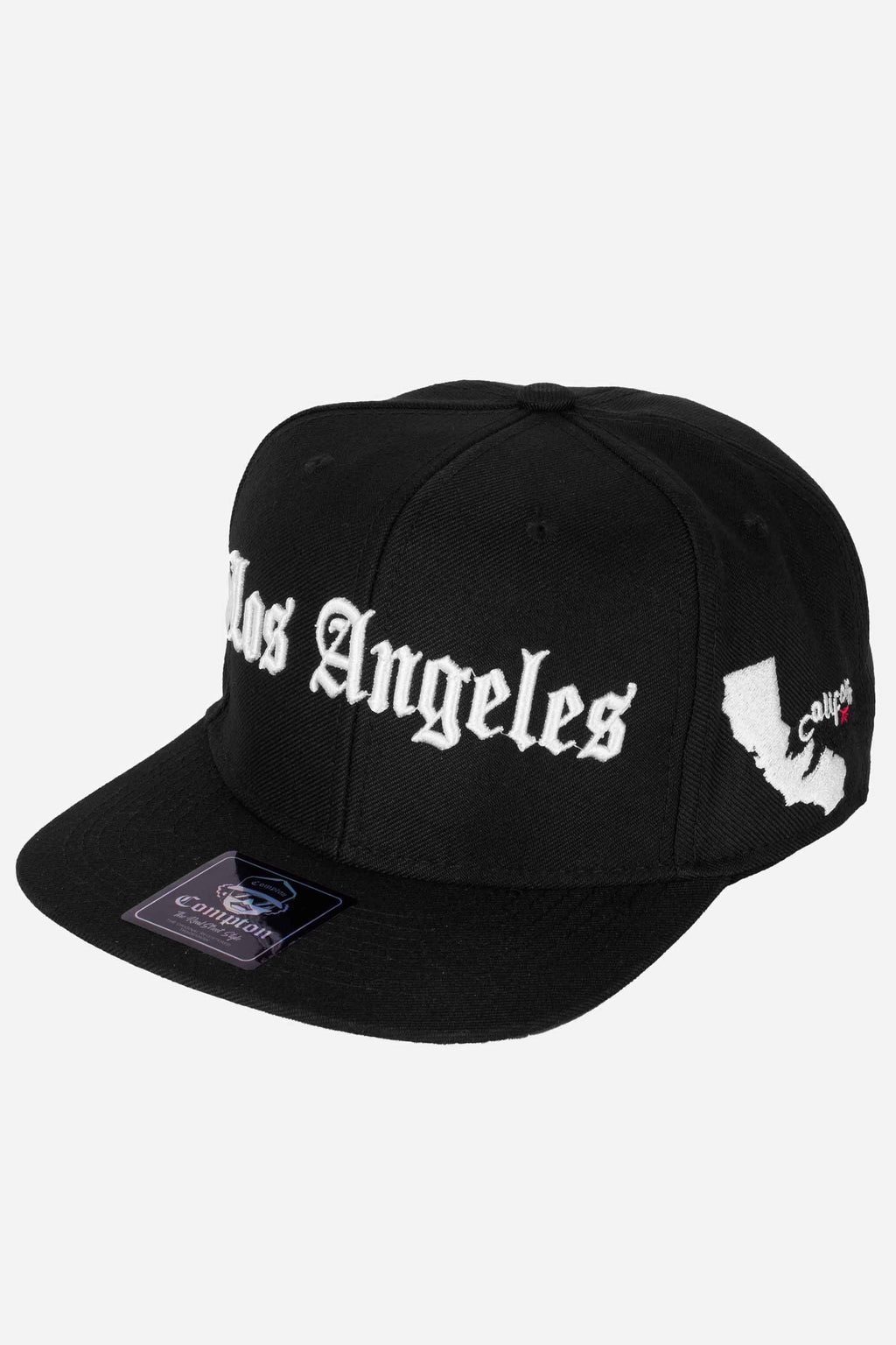 Boné Compton Aba Reta Los Angeles California Preto