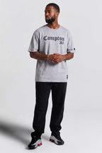 Camiseta Collab Starter x Compton 310 Cinza Mescla