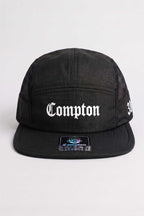 Boné Five Panel Compton Preto - Strapback Classico