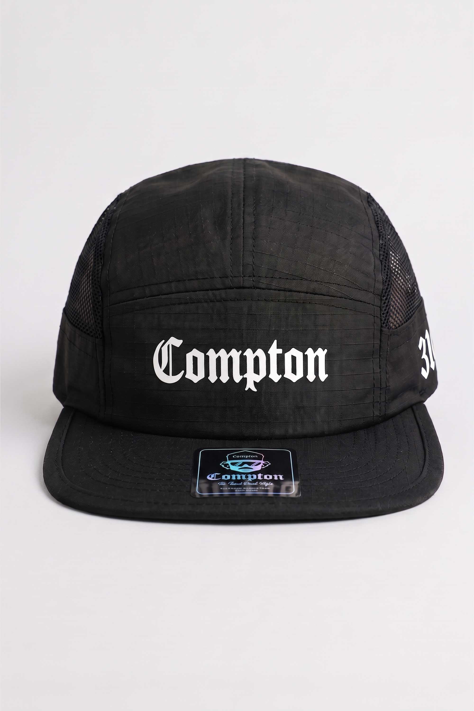 Boné Five Panel Compton Preto - Strapback Classico