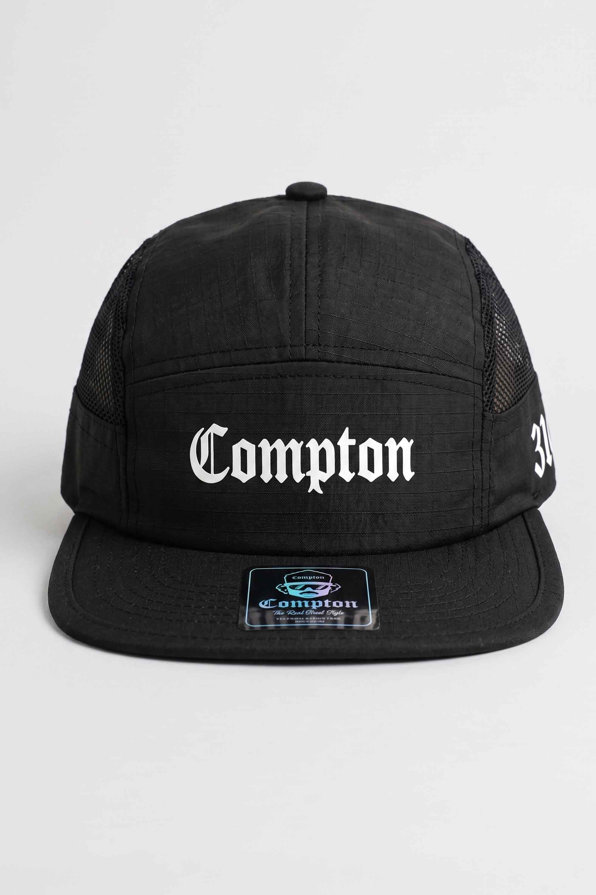 Boné Five Panel Compton Preto - Strapback Classico