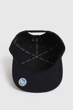 Boné Compton Aba Reta Urban Pinstripe Preto Bordado