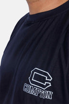 Camiseta Compton Oversized Illusion Preta