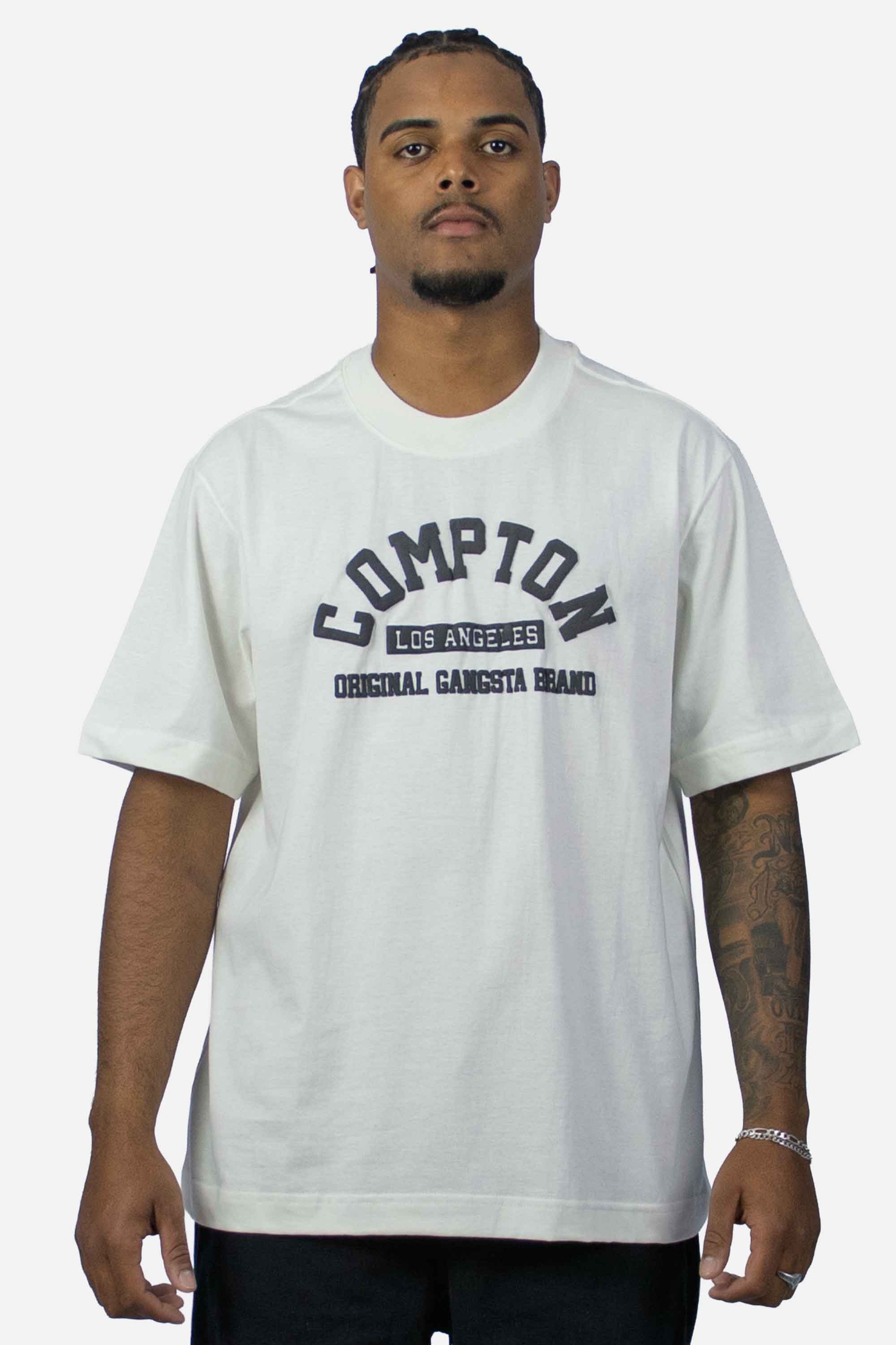 Camiseta Compton Oversized Original Gangsta Brand Off White
