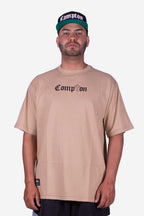 Camiseta Compton Oversized Tupac Caqui