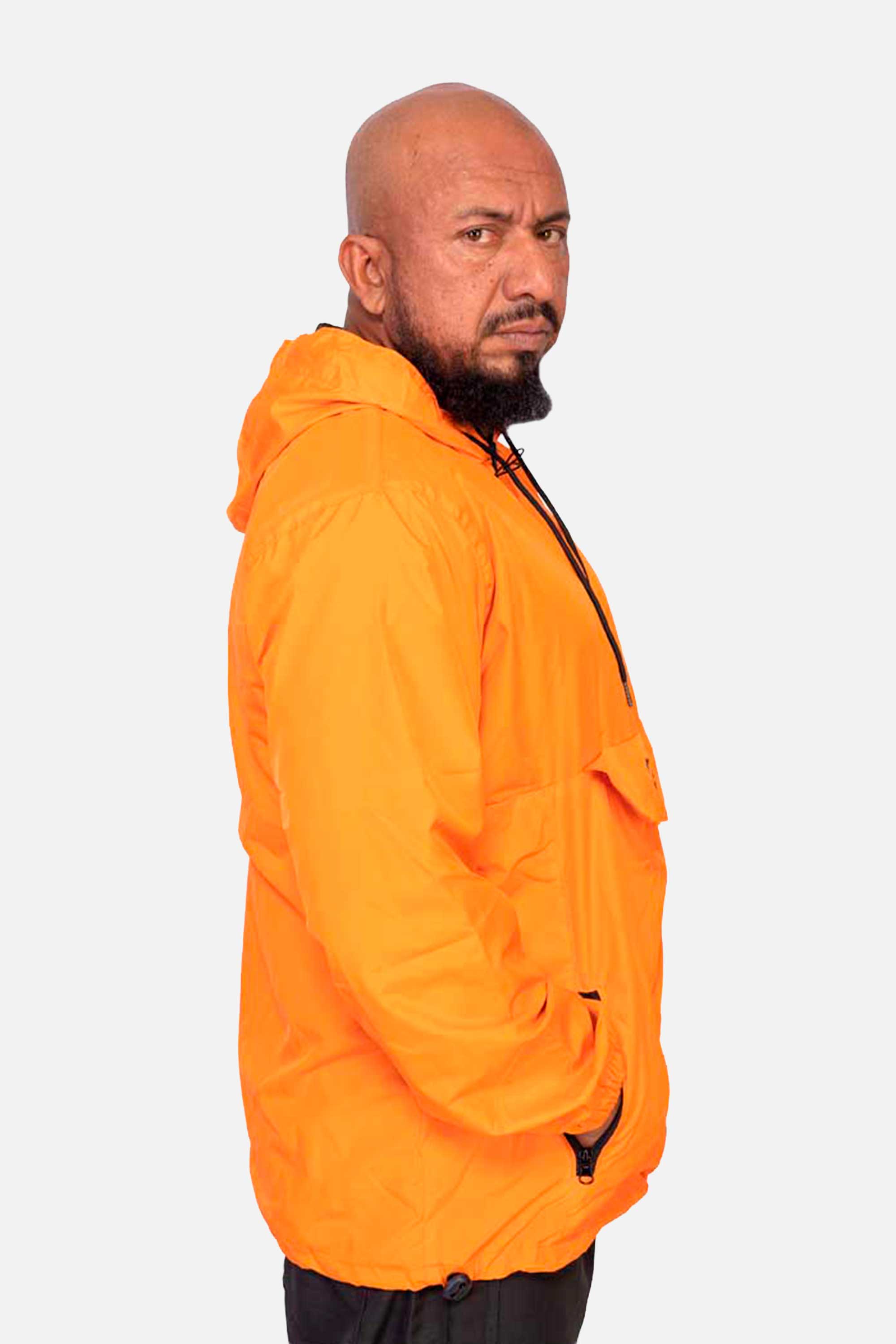 Jaqueta Compton Corta Vento Anorak Laranja