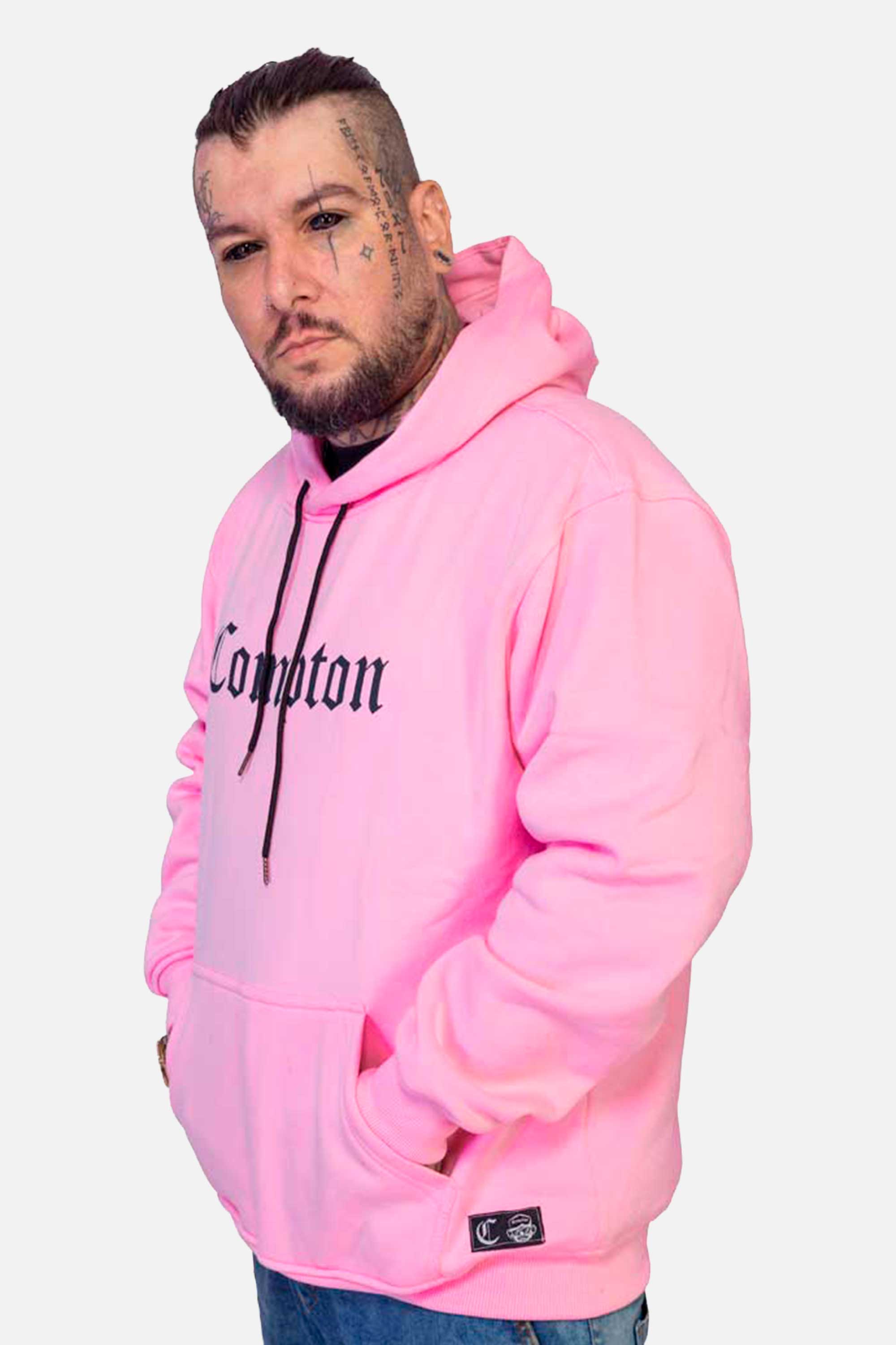 Moletom Compton Canguru Classic Rosa
