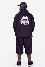 Moletom Compton Canguru Gorro Plus Preto