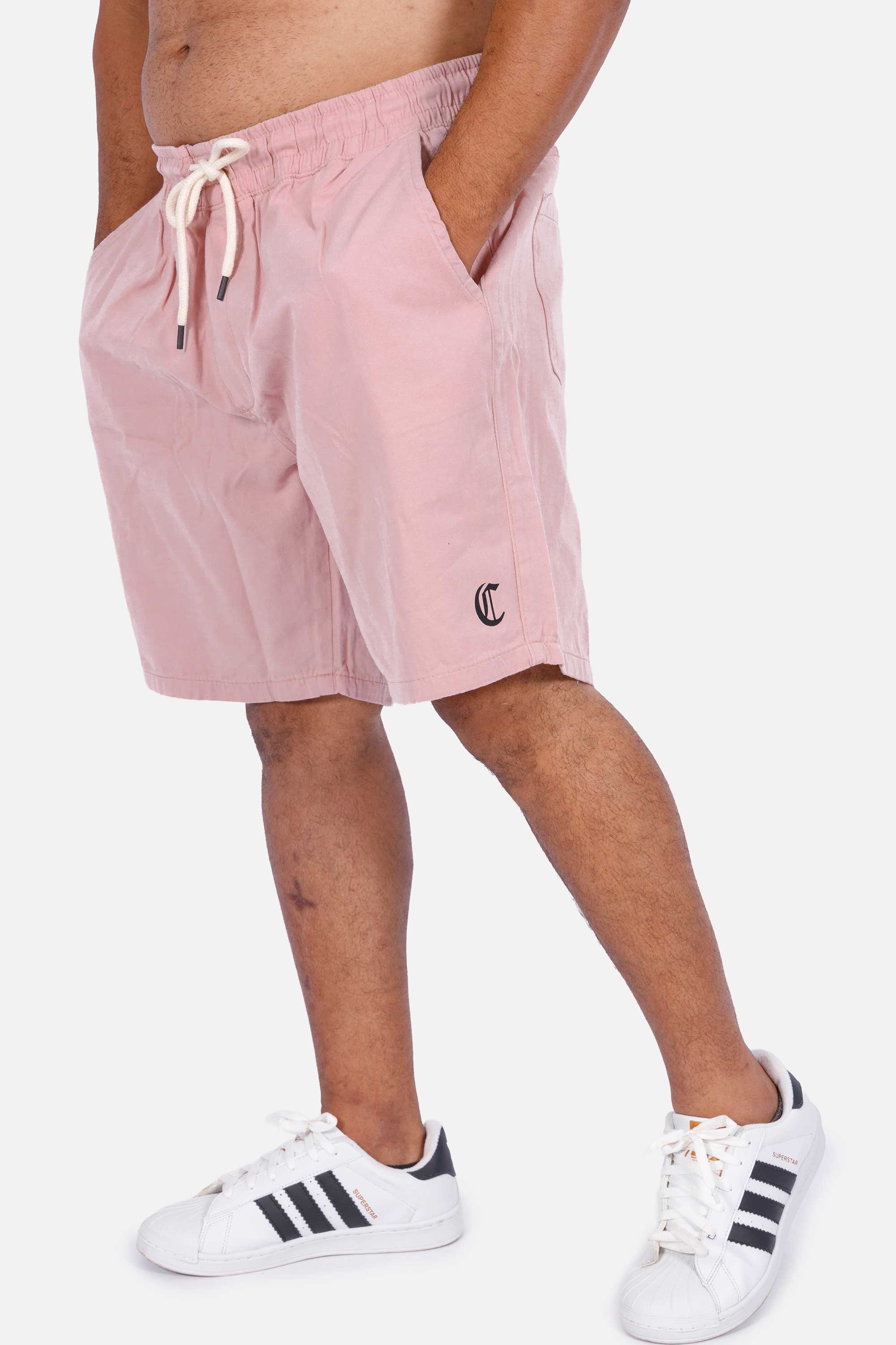 Bermuda Sarja Compton Curta Rosa