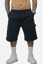 Bermuda Sarja Compton Carpinteiro Logo 3D Preta