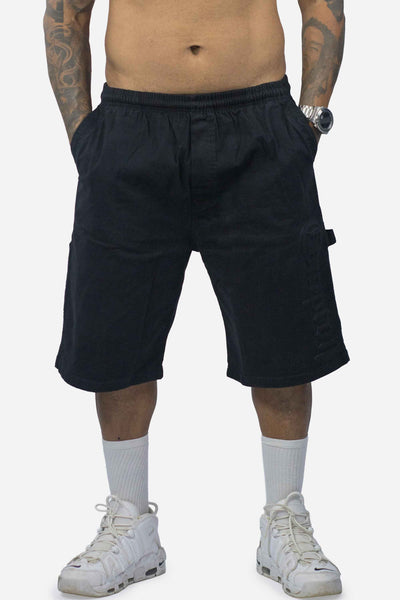 Bermuda Sarja Compton Carpinteiro Logo 3D Preta