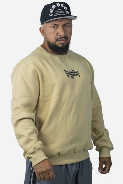 Moletom Compton Careca Gorro Caqui