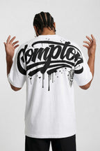 Camiseta Compton Oversized Drained Branca
