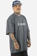 Camiseta Compton Oversized Classic Cinza
