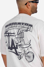 Camiseta Compton Oversized Lowbike Legacy Off White