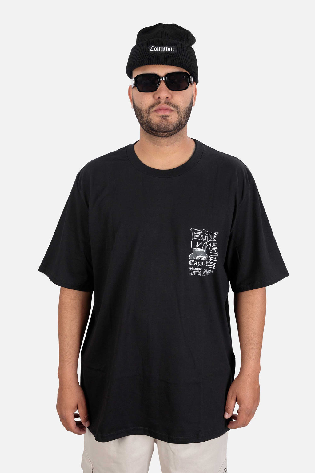 Camiseta Compton Oversized Eric Wright Tribute Preto