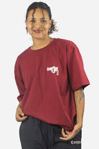 Camiseta Compton Oversized Fatal Weapon Vinho