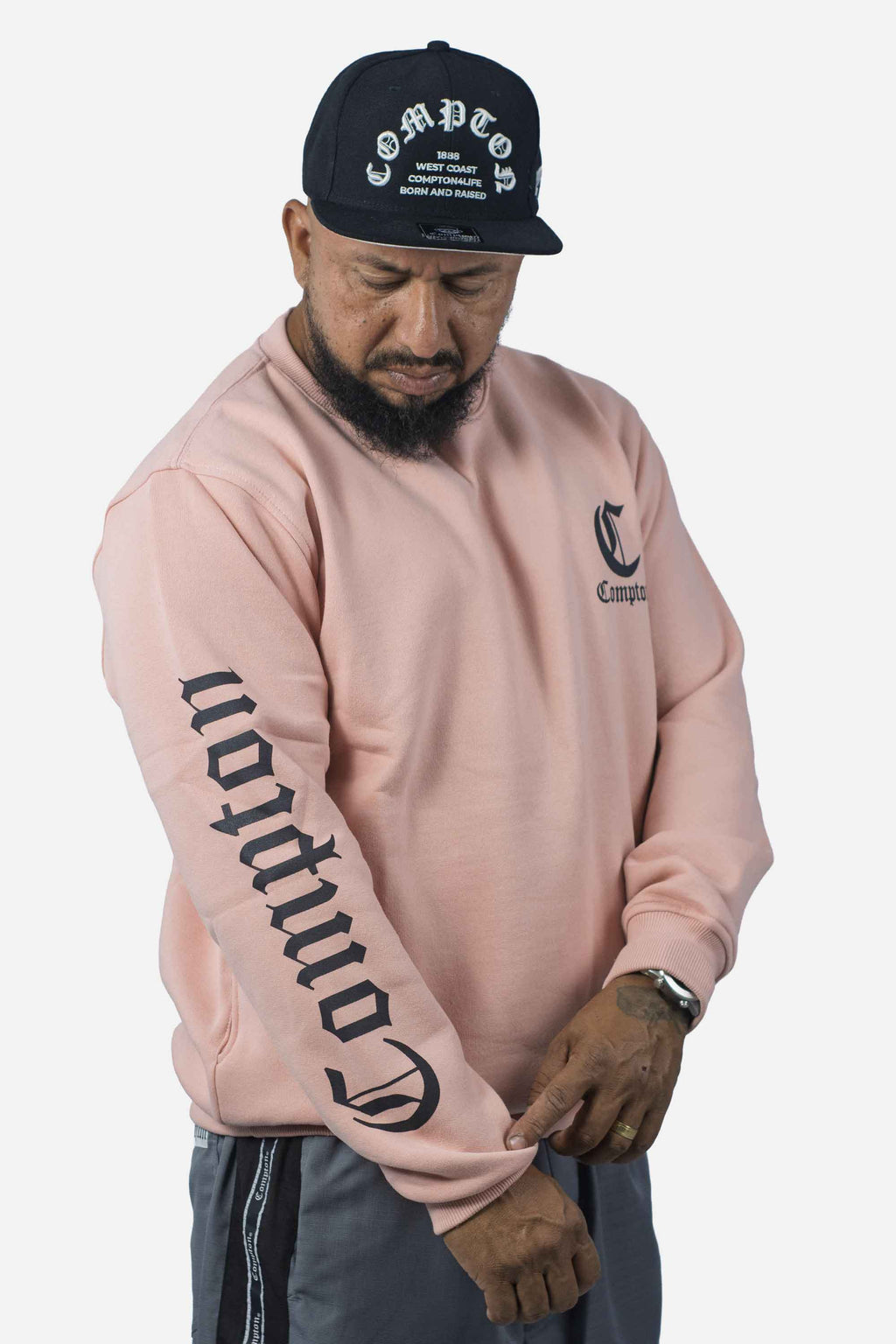 Moletom Compton Careca Logo Nude