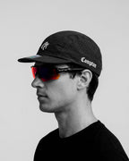 Boné Five Panel Corredor Compton Running Air Aba Curta Flexível - Preto
