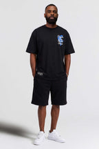 Camiseta Compton Oversized Code Of The Streets - Preto