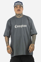 Camiseta Compton Oversized Classic Cinza