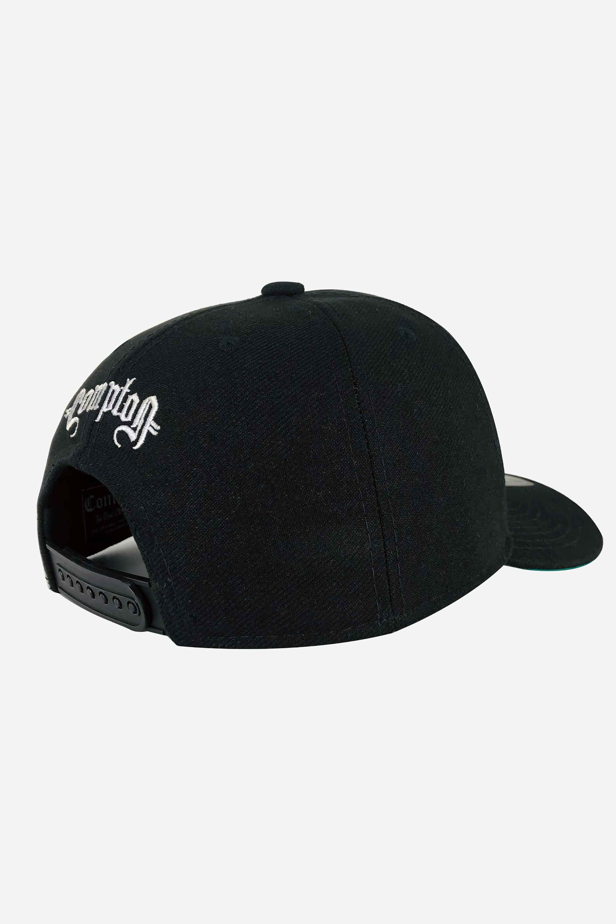 Boné Compton Aba Curva Snapback Cali Preto