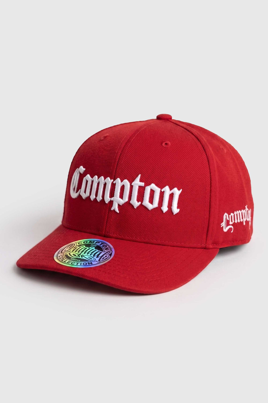 Boné Compton Aba Curva Snapback Clássico Vermelho