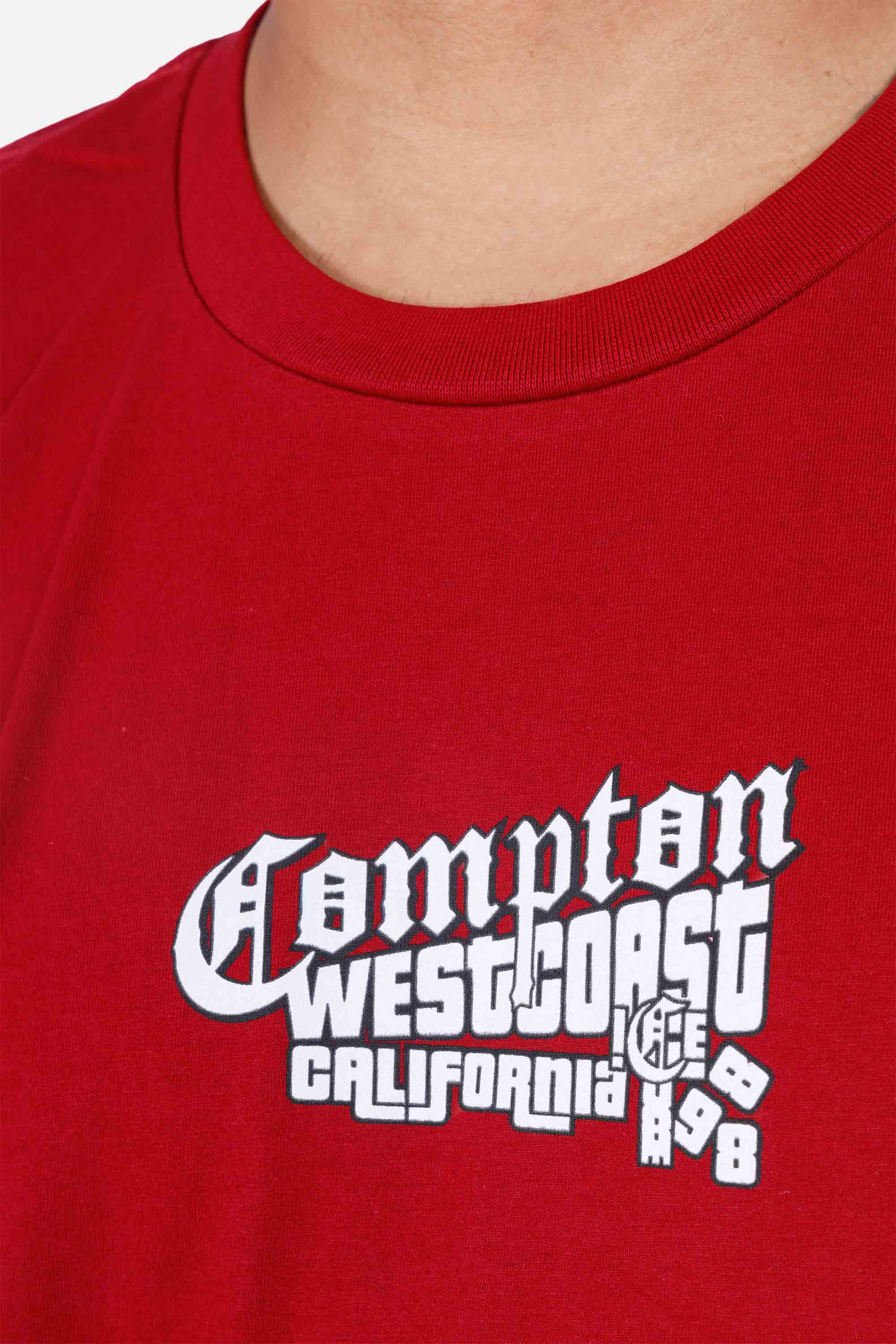 Camiseta Compton Oversized Boyz'N The Hood Vinho