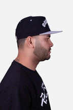 Boné Aba Reta Collab Starter X Compton Basic Preto Cinza