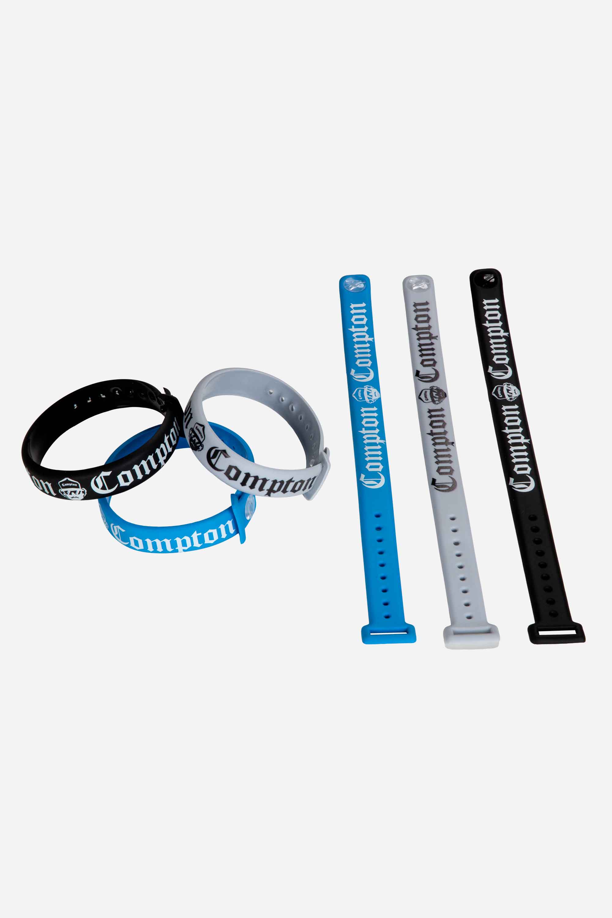 Kit 3 Pulseiras Compton Silicone Cores