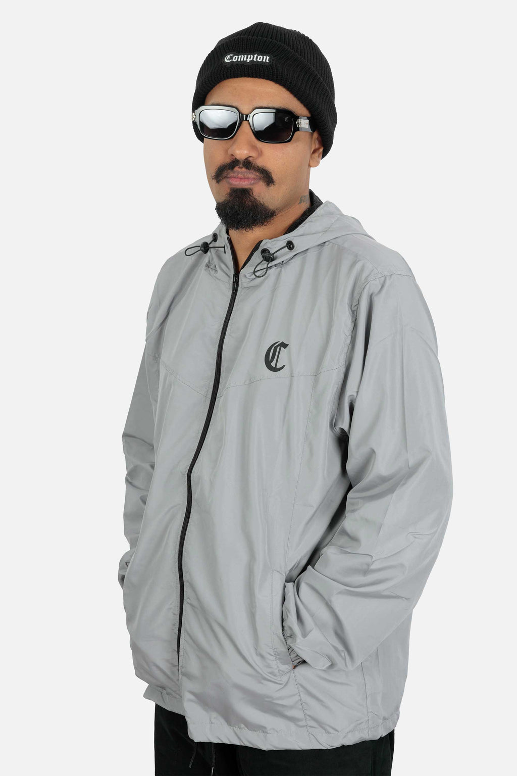 Jaqueta Compton Corta Vento Sport Cinza