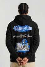 Moletom Compton Canguru CityScape Preto