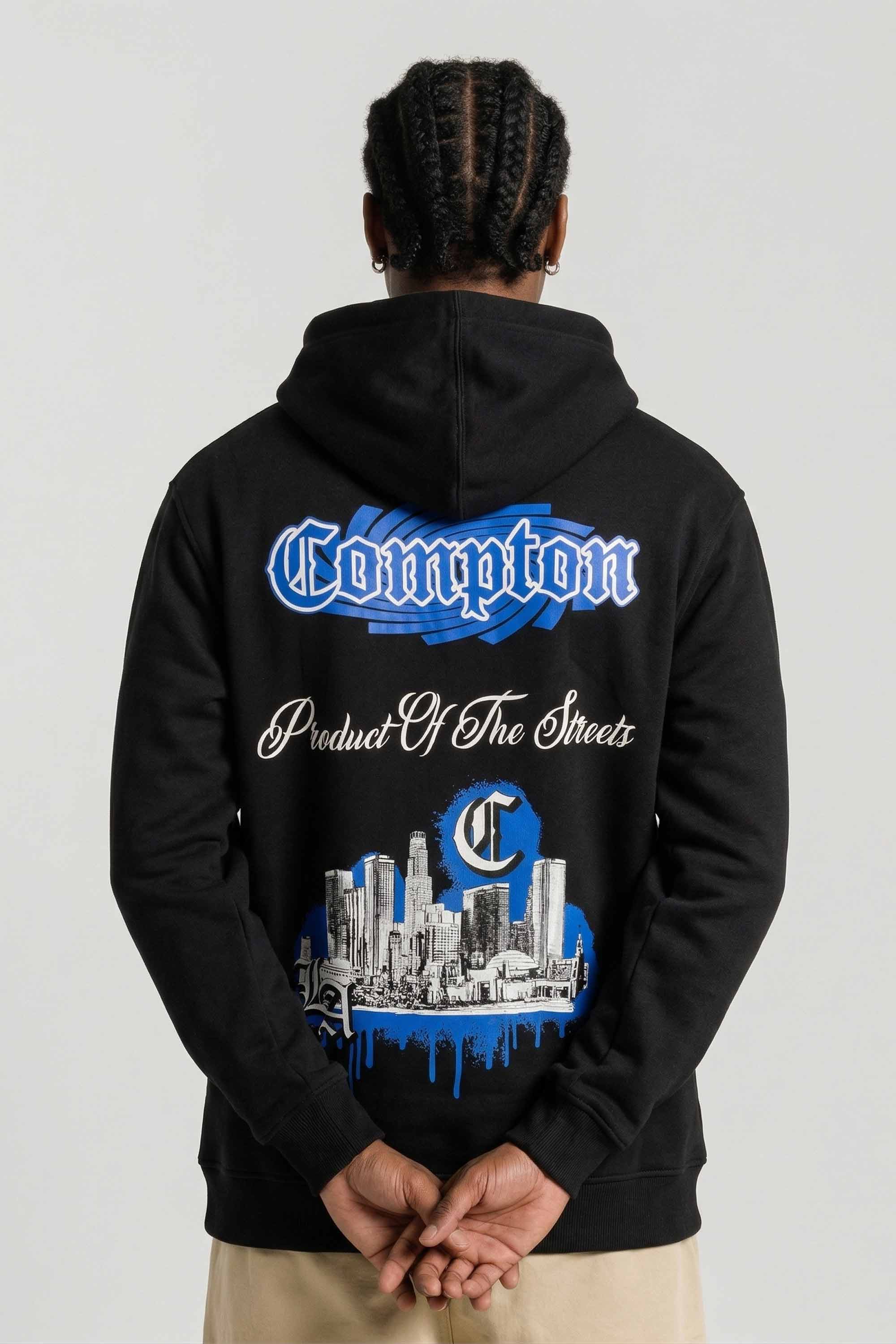 Moletom Compton Canguru CityScape Preto