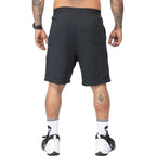 Bermuda Compton Moletinho Letter Bordada Preto