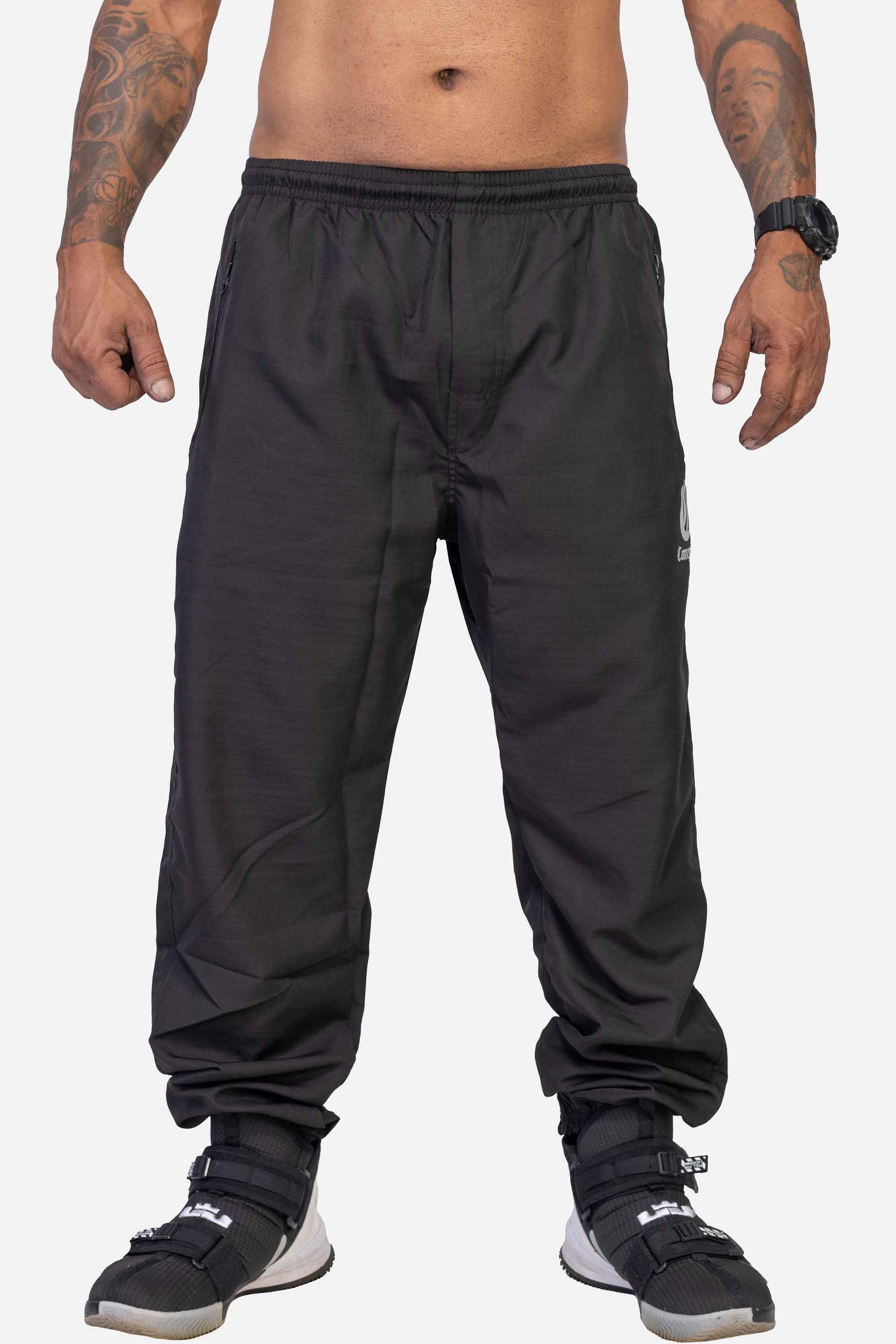 Calça Compton Tactel Logo Refletivo Preto