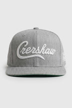 Boné Aba Reta Snapback Crenshaw Logo - Cinza Mescla