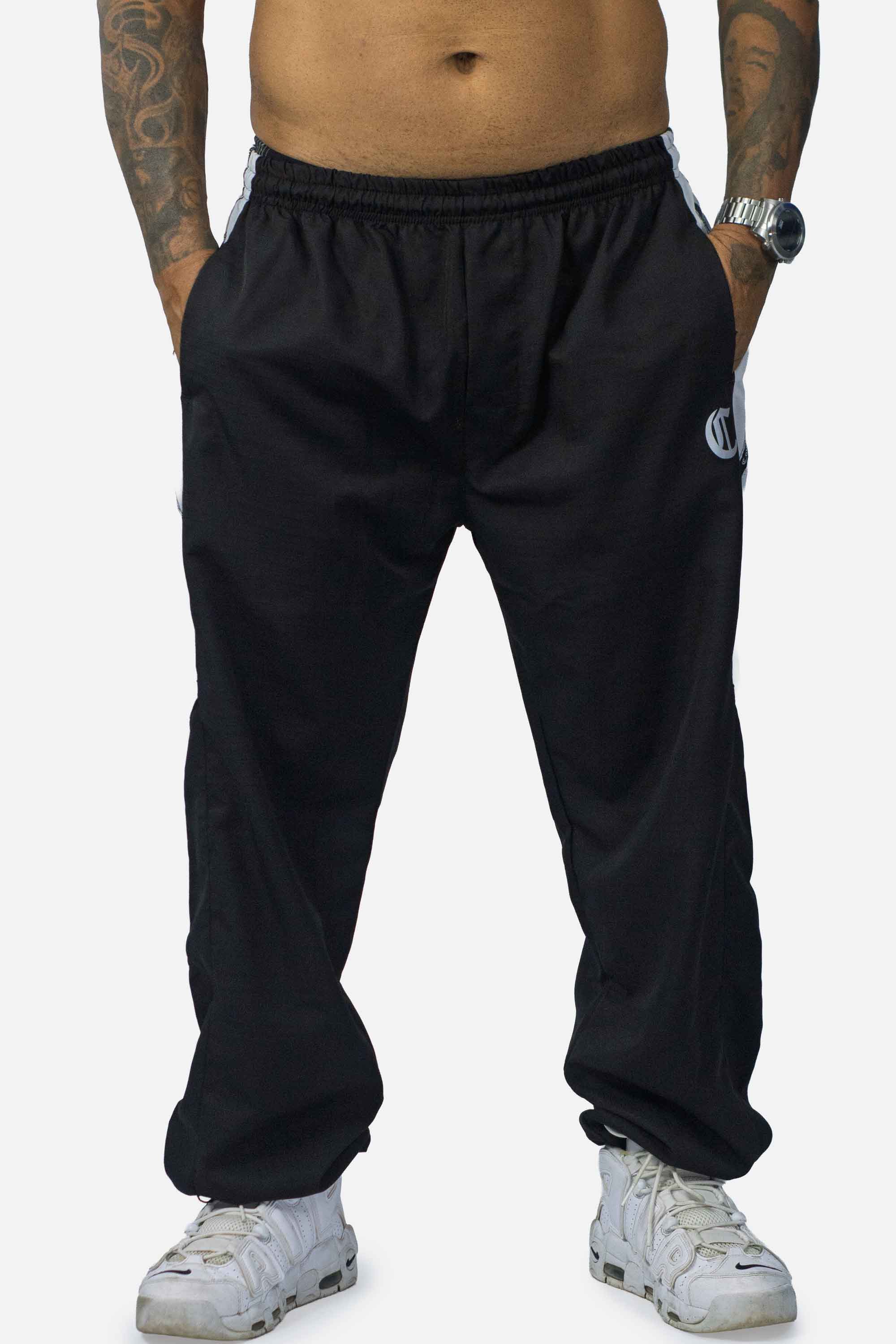 Calça Compton Tactel Faixa Galão Preta