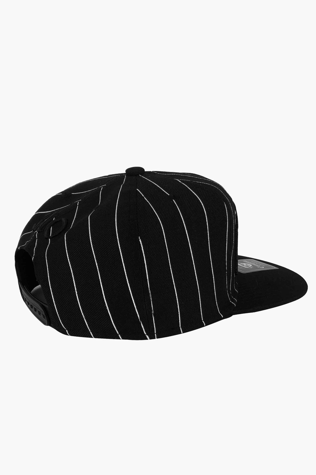 Boné Compton Aba Reta Urban Pinstripe Preto Bordado