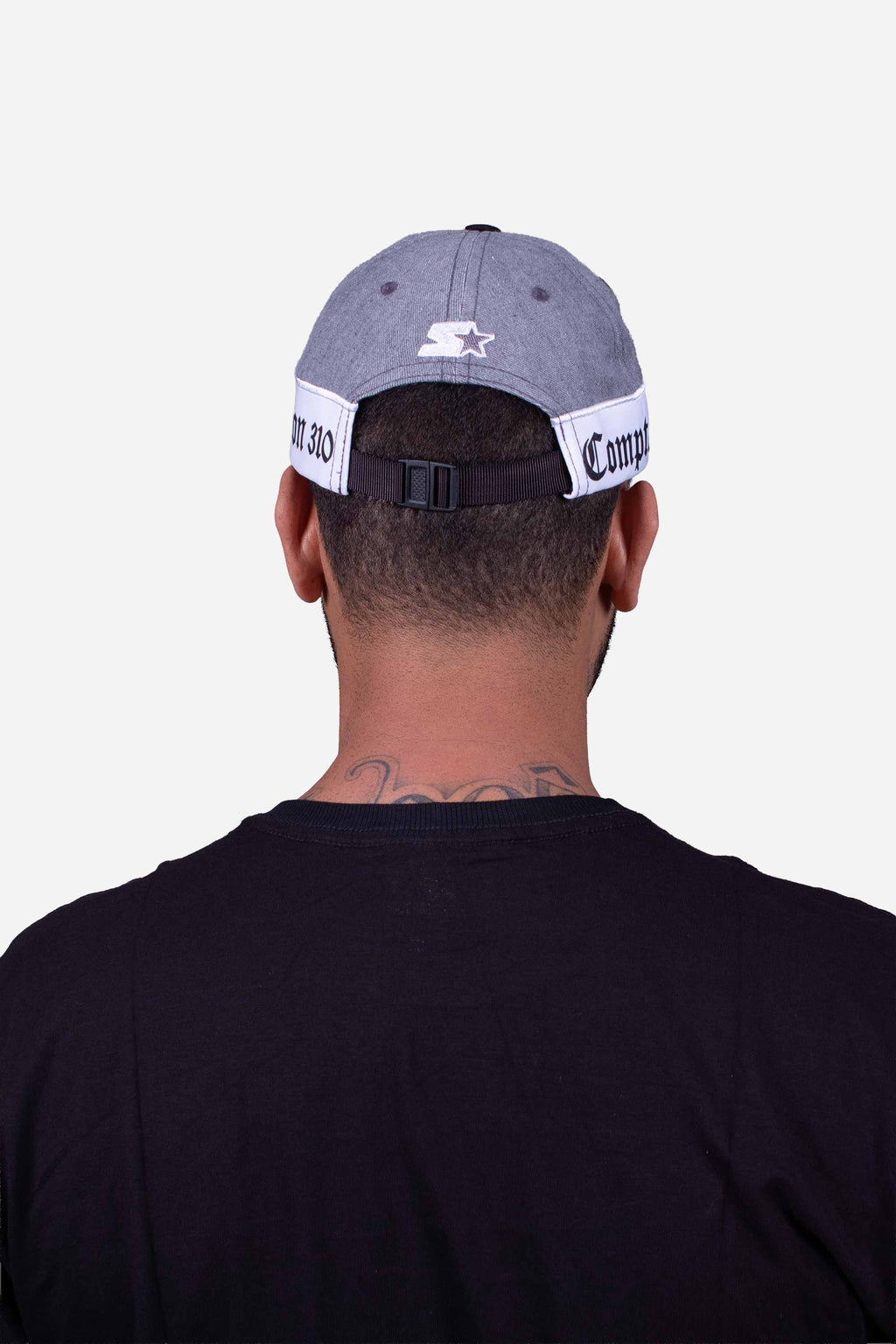Boné Five Panel Collab Starter X Compton Desestruturado Cinza