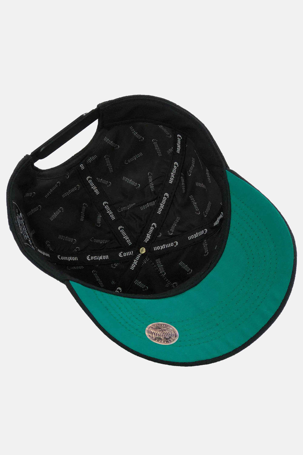 Boné Compton Aba Curva Snapback Classic Preto