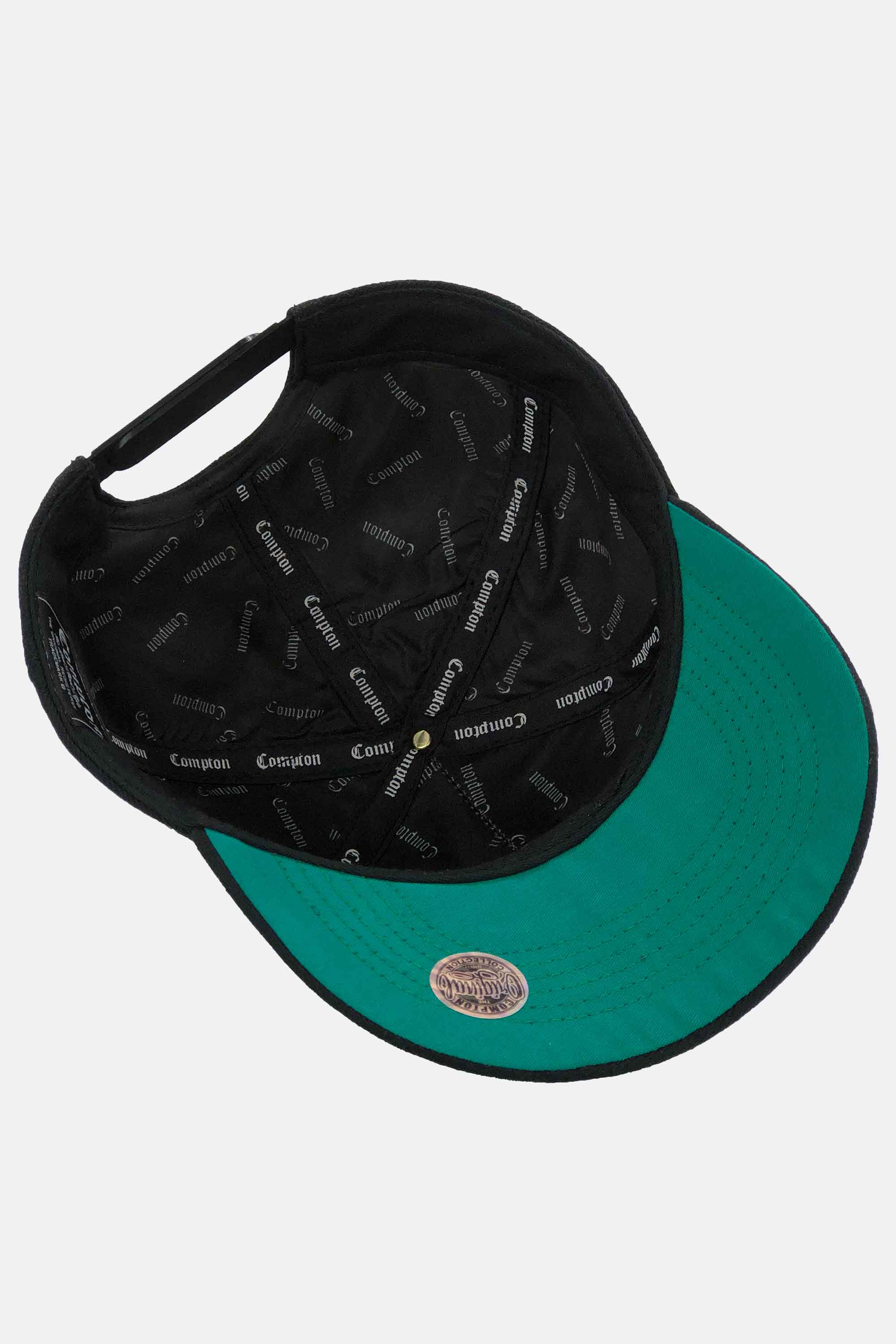 Boné Compton Aba Curva Snapback Classic Preto