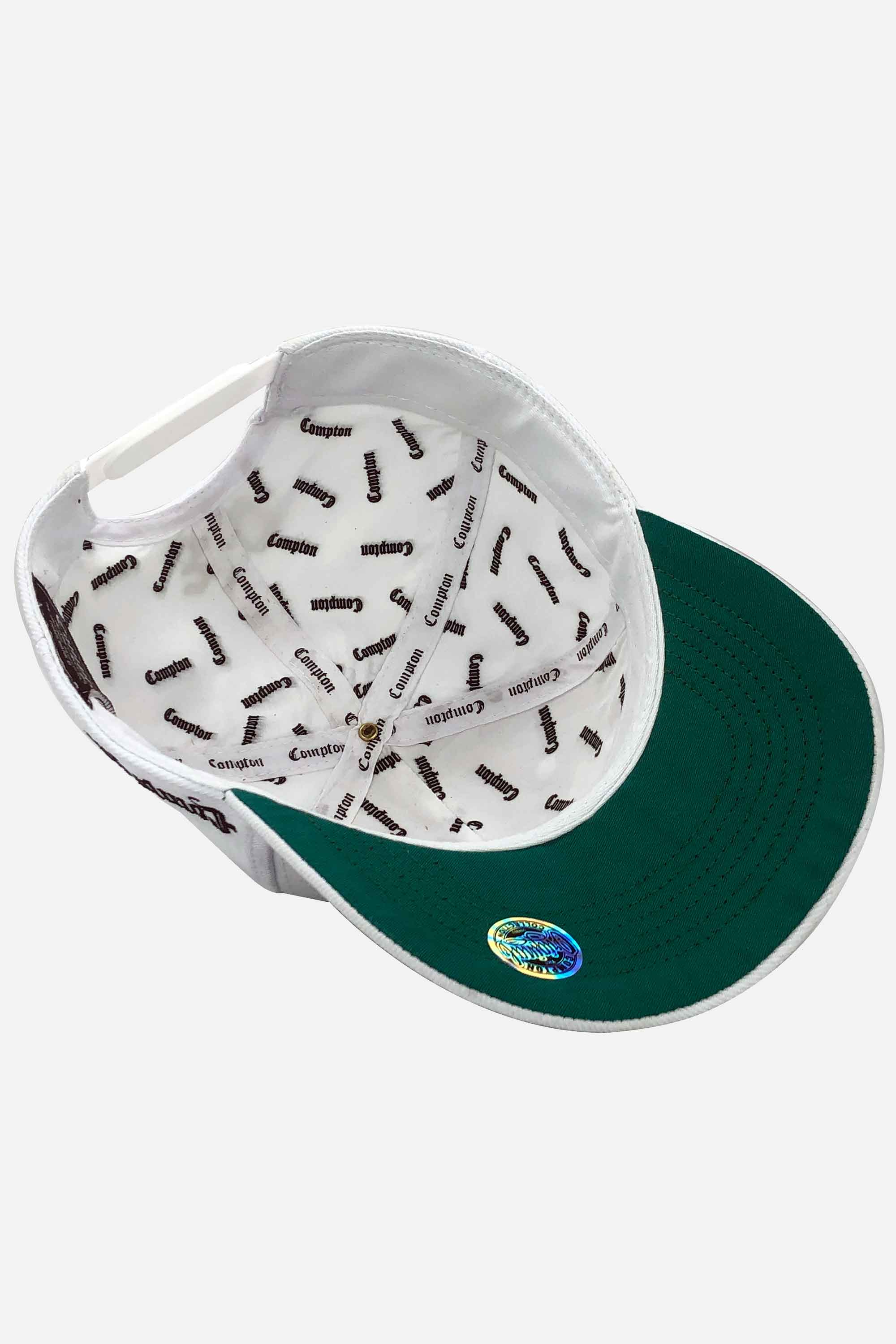 Boné Compton Aba Curva Snapback Classic Branco
