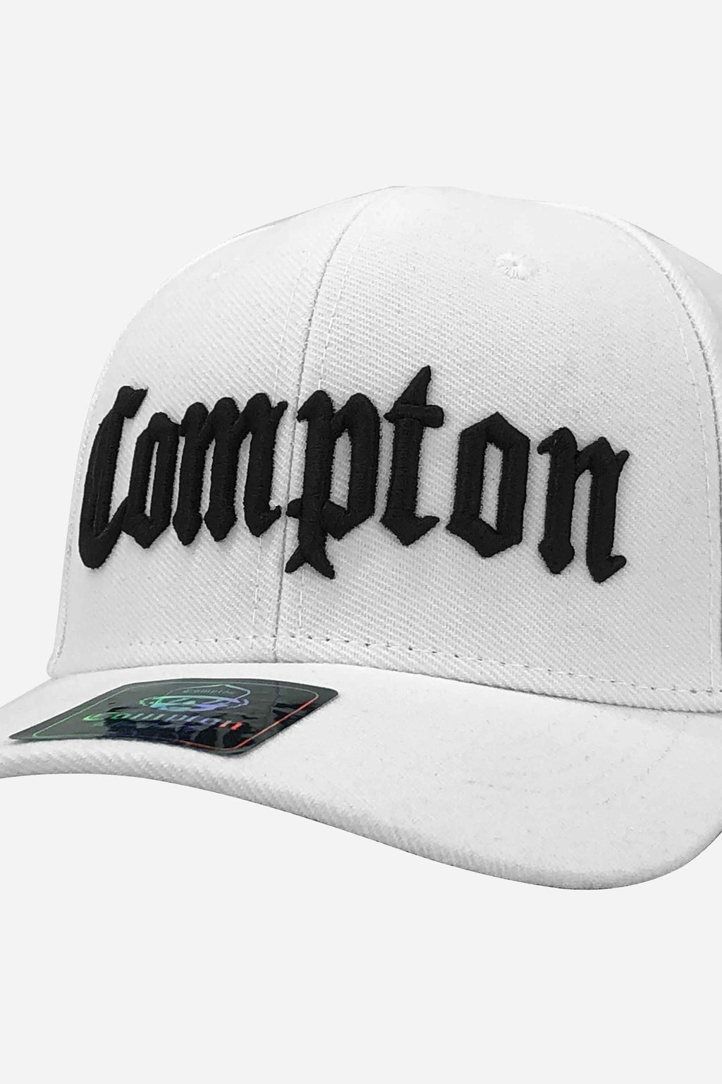 Boné Compton Aba Curva Snapback Classic Branco