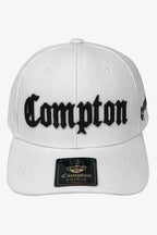 Boné Compton Aba Curva Snapback Classic Branco