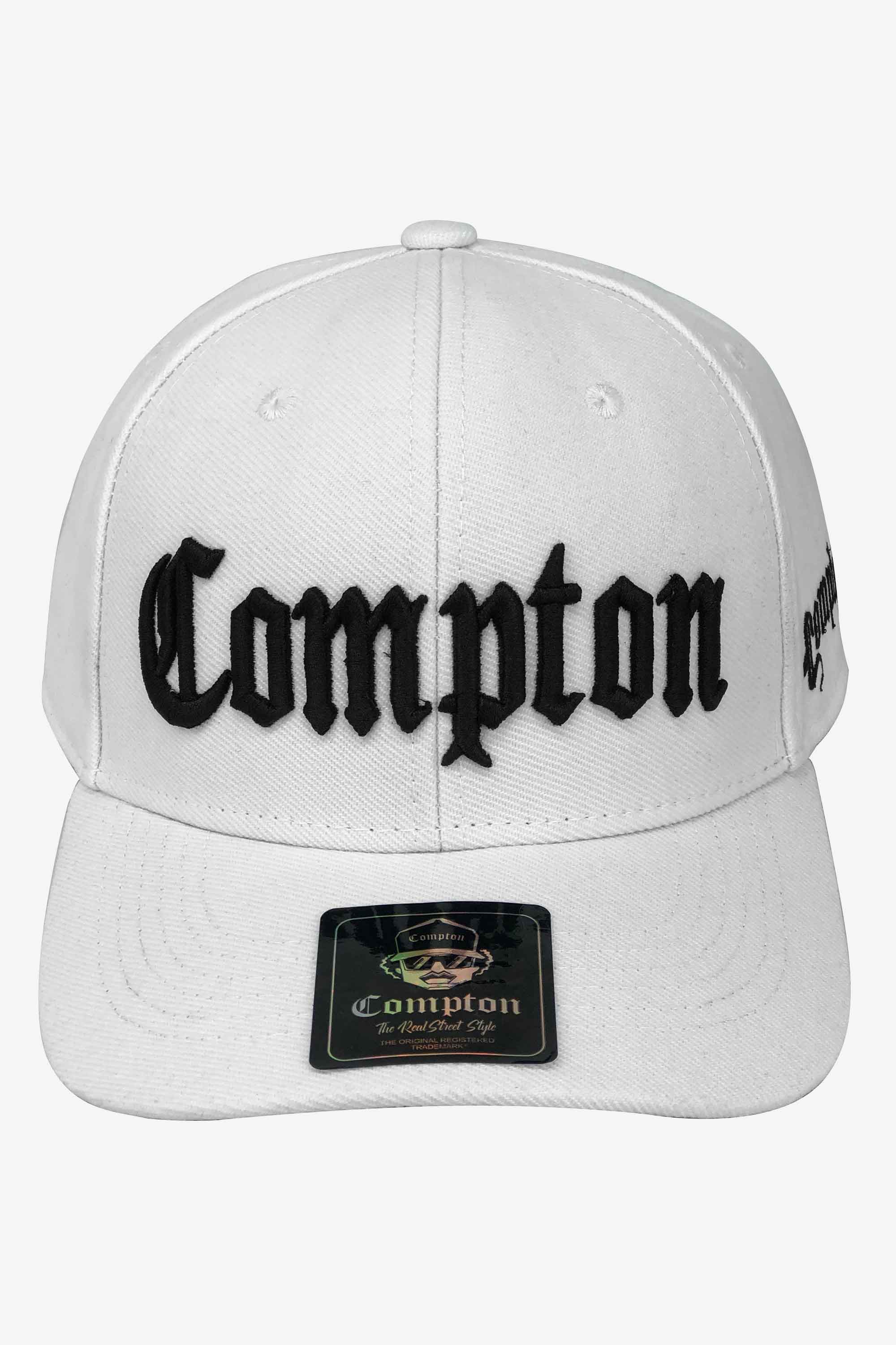 Boné Compton Aba Curva Snapback Classic Branco